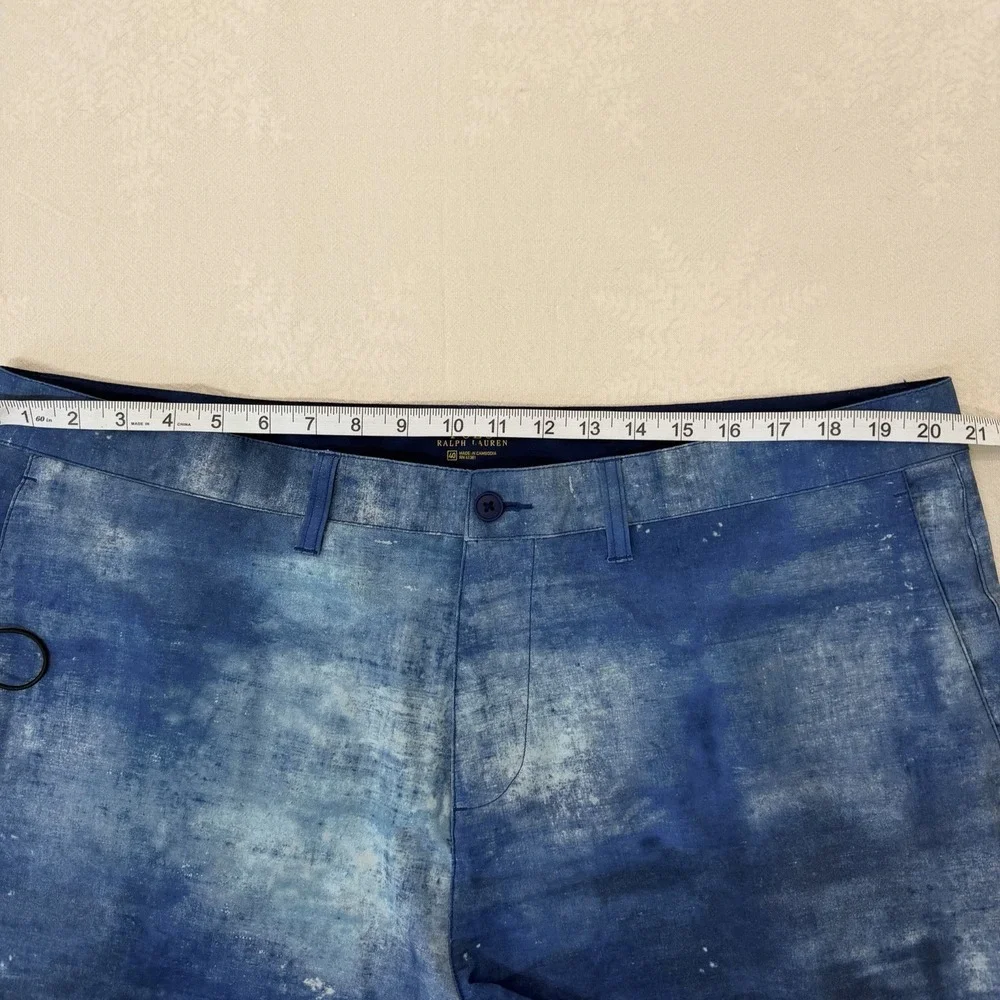 Polo Ralph Lauren Hybrid Performance Shorts Mens 40 Blue Watercolor 9